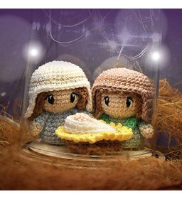 Kerstversiering geboorte Jezus gemaakt van Durable Coral