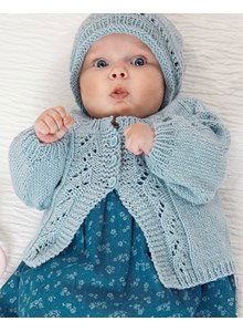 Babyvest met verticaal ajourpatroon