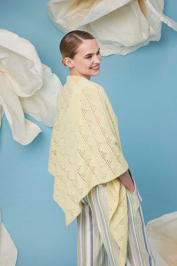 Driehoekige omslagdoek in ajourpatroon Ivy