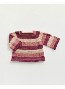 Gestreepte babytrui Bonny roze