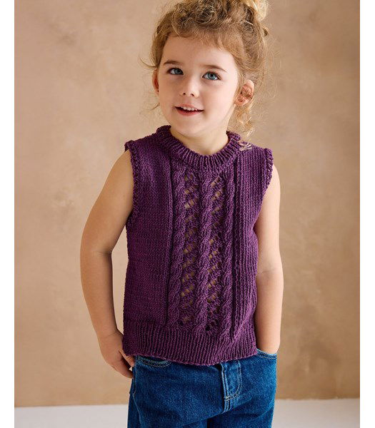 Breipatroon Mouwloos meisjestrui