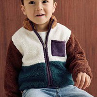 sportieve teddy kinderjas Otis