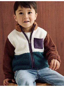 sportieve teddy kinderjas Otis