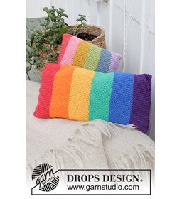 kussens Cosy Rainbows gemaakt van Drops Paris