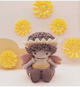 Pop elfje haken gemaakt van Phildar Phil Coton 3