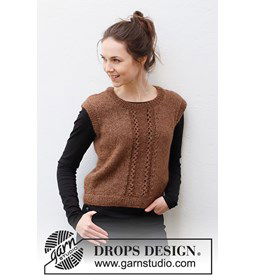 Dames top gemaakt van Drops Kid Silk