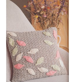 Kussen met dwarrelende blaadjes gemaakt van Durable Forest