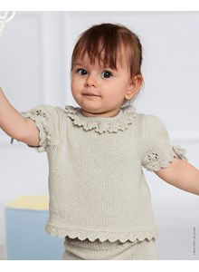 Baby of peuter t-shirt met sierrandjes