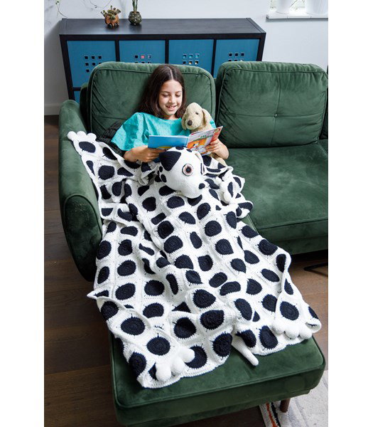Haakpatroon dalmatier deken