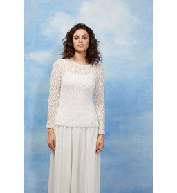 Damestrui met ajourpatroon gemaakt van rondbreinaald nr 2 - 2,25