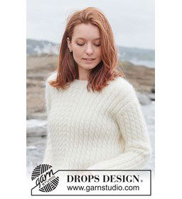 Soft Waves Sweater gemaakt van DROPS Flora