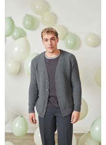 Herenvest met V-hals