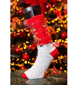 kerstsokken Rudolph gemaakt van Handwerk accesoires