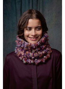 Loopingsjaal met noppenpatroon