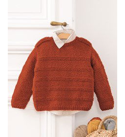 Jongens trui gemaakt van Phildar Phil Wavy