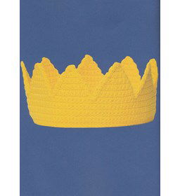 Kinder kroontje gemaakt van Elastiek - band