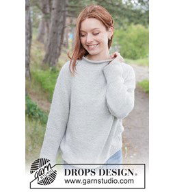 Zachte gebreide trui met elegante zadelschouders gemaakt van Breinaalden zonder knop