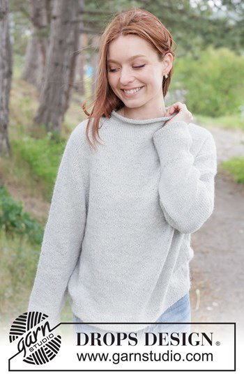 Zachte gebreide trui met elegante zadelschouders