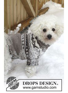 Honden trui met Noors patroon