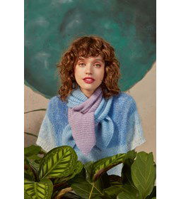 Damessjaal gemaakt van Lang Yarns Mohair 21