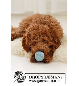 Blauwe Stuiterbal gemaakt van Drops Snow - Eskimo