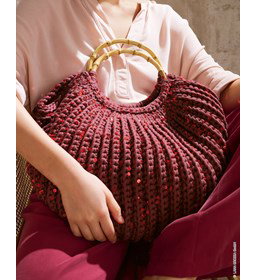 ronde tas met pailletes gemaakt van Handwerk accesoires