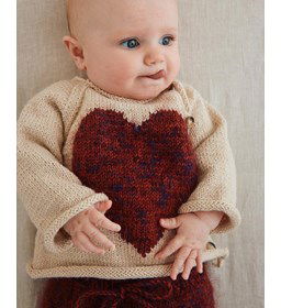 Babytruitje met raglanmouwen gemaakt van Phildar Phil Lambswool 51