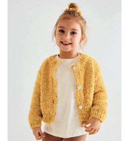 Eenvoudig te breien kindertrui gemaakt van Phildar Phil Swan