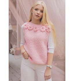 Ring of roses top gemaakt van Scheepjes Stone Washed