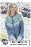 DROPS breipatroon Ice Maiden Cardigan, ....