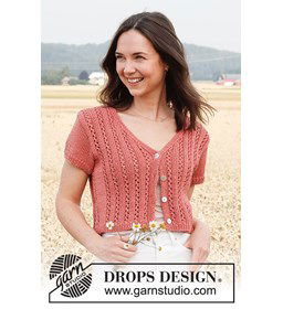 Damesvest gemaakt van Drops Muskat