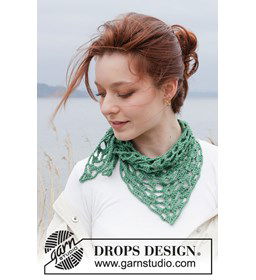 Omslagdoekje gemaakt van Drops Merino extra fine