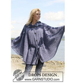 cape of poncho In Flight gemaakt van Drops Kid Silk