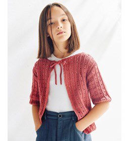 Vestje met striksluiting gemaakt van Phildar Phil Coton 3