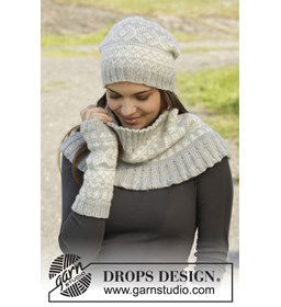 Gebreide muts, halswarmer en polswarmers