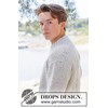 Grey Thistle Heren Sweater in DROPS Soft Tweed gemaakt van Breinaalden zonder knop