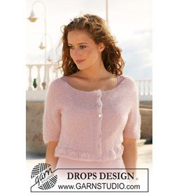 Gebreid DROPS vestje met raglanmouwen van Kid Silk