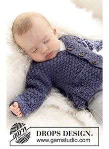 Gebreid vest in gerstekorrel