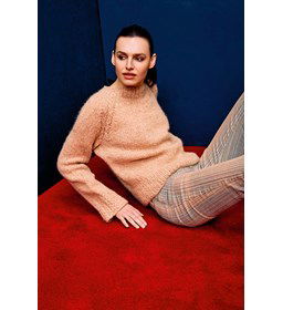 Damestrui met raglanmouwen gemaakt van Lang Yarns Baby Lama