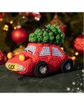 Haakpatroon Auto met kerstboom