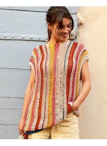 Rechte meerkleurige tuniek