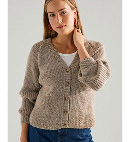 Vest met V-hals gemaakt van Phildar Phil Charly