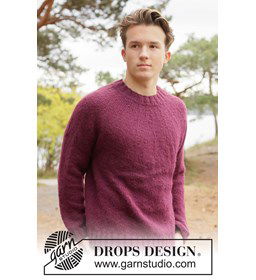 herentrui met ronde pas in Drops Air gemaakt van Drops Air