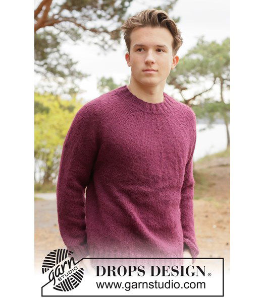 Breipatroon herentrui met ronde pas in Drops Air