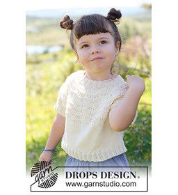 Marshmallow Morning Top gemaakt van Drops Safran