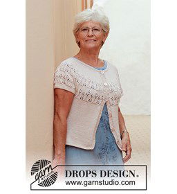 Damesvest gemaakt van Drops Cotton Merino