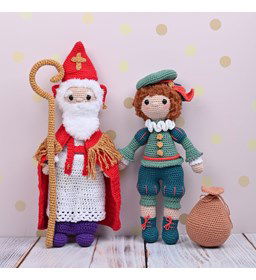 Poppen Sint en Piet gemaakt van Durable Teddy