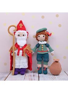 Haakpatroon poppen sint en piet gemaakt van Durable Teddy
