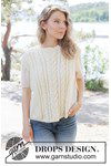 Breipatroon Vanilla Merengue Vest van andere kant