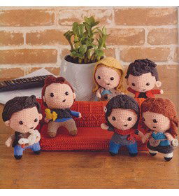 Friend poppen haken gemaakt van Drops Karisma